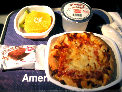 Dinner on American Airlines