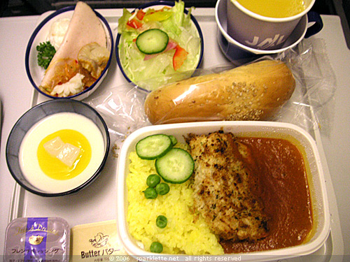 Meal on Japan Airlines
