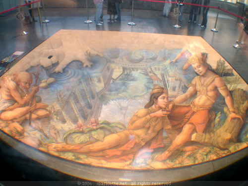 Kurt Wenner's painting, Iskandarn, through a special lens