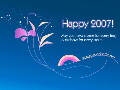 Happy 2007, from Veron, Sparklette