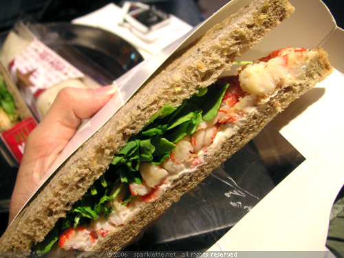 Crayfish & Roquette Sandwich