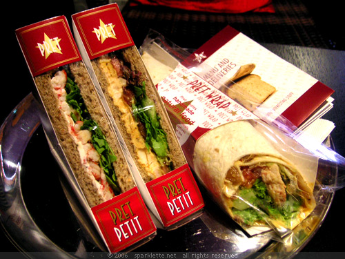 Pret sandwiches and wrap