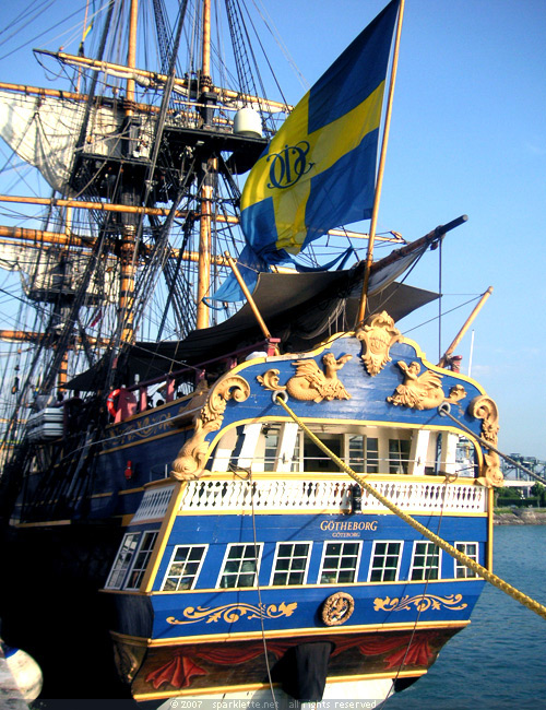 Rear of the Swedish Ship Gotheborg