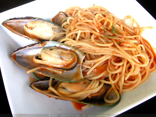 Mussels pasta