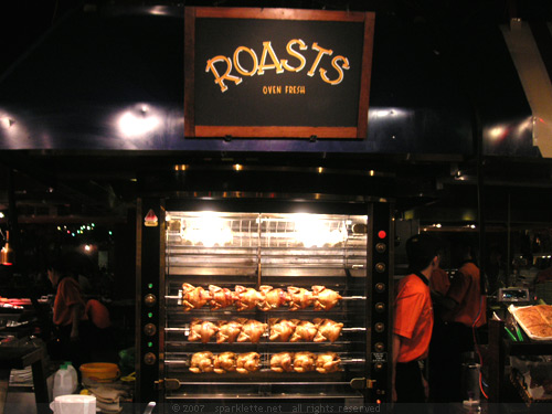 Roast chicken station