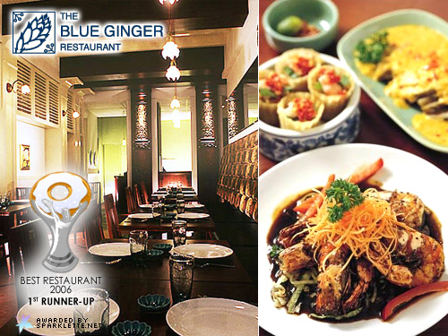 Blue Ginger, Best Restaurant of the Year (Runner-Up)