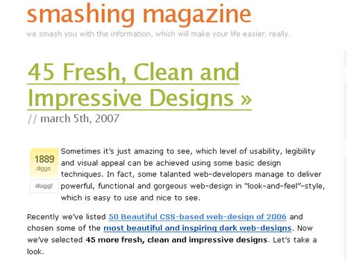 Featured on Smashing Magazine!