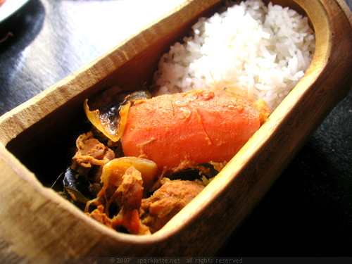 Chicken Curry Rice with Bamboo Shoots