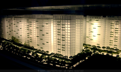 Model of the eco-precinct, Treetops @ Punggol