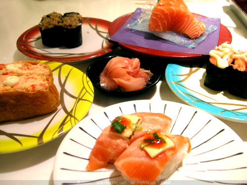 Sushi spread at Ichiban Sushi