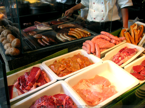 Grill station at Marché Restaurant