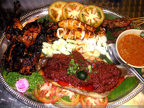 BBQ Combination (Fish, Calamari, Chicken & Satay)
