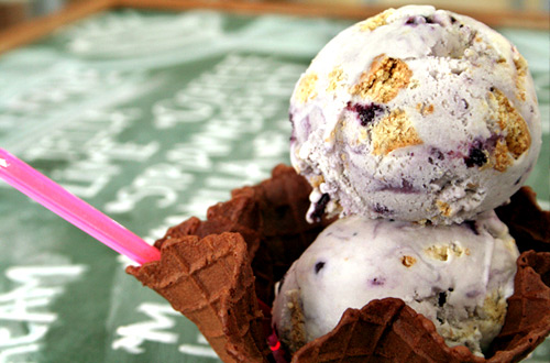 Blueberry cheesecake ice cream