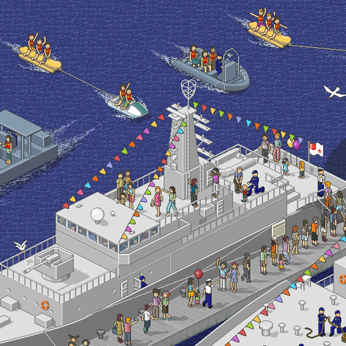 Navy Open House 2007 Pixel Art