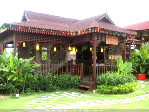 Kampong-style restaurant at Danga Bay