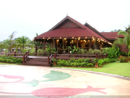 Kampong-style restaurant at Danga Bay