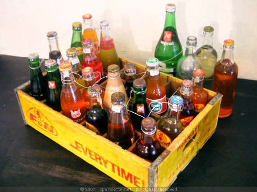 Bottled F&N soft drinks