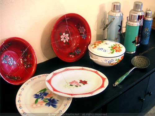 Enamelware and thermos flasks