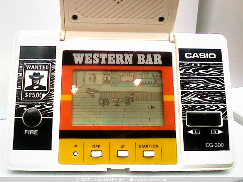 Western Bar, handheld game from Casio