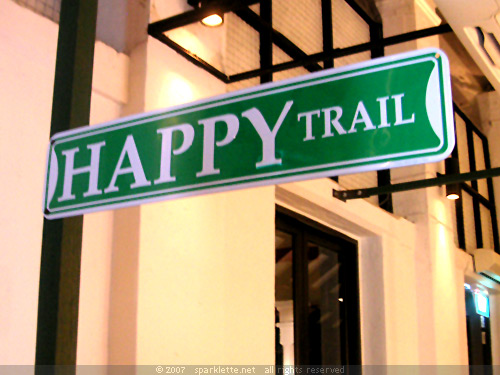 Happy Trail street sign at Ben & Jerry's