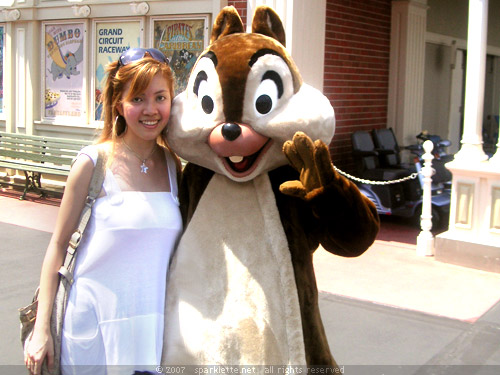 Me with Chip, Disneyland