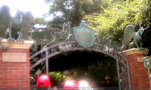 Haunted Mansion entrance, Disneyland