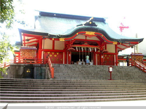 Main building in a Shinto shrine