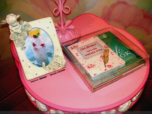 Hello Kitty's bedside table