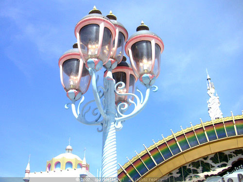 Lamppost outside Sanrio Puroland