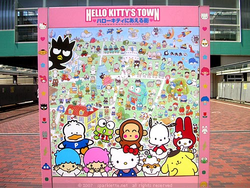 Map of Hello Kitty's Town