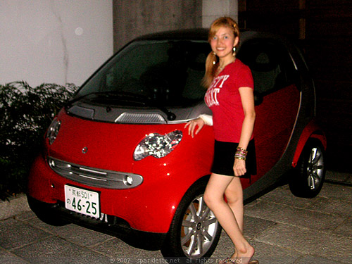 Me posing next to cute car
