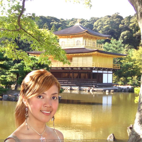Me, with Kinkaku-ji in the background