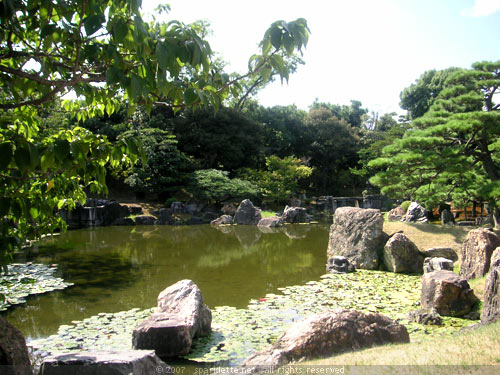 Garden within Nijo Castle in Kyoto