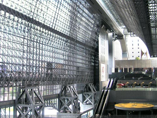 Steel frames at Kyoto Station