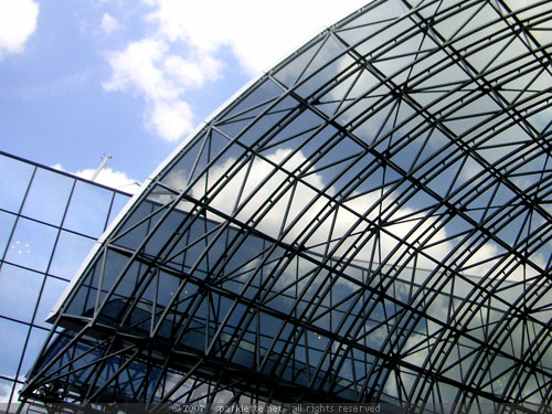 Steel frames at Kyoto Station