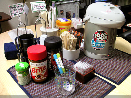 Pantry at Aizuya Inn, near Ueno, Tokyo