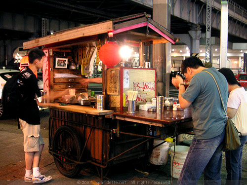 Roadside hawker stall in Ueno, Tokyo