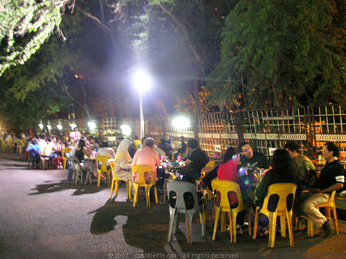 Outdoor dining at Tanjong Pagar Railway Station, Singapore