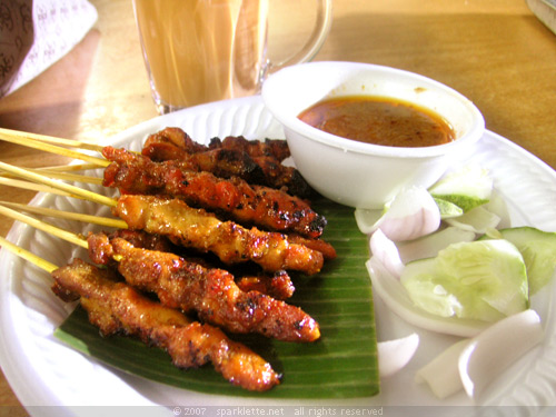 Satay (meat skewers)