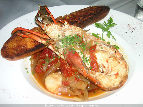 Baked Lobster & Medley of Seafood in Roasted Fennel Broth