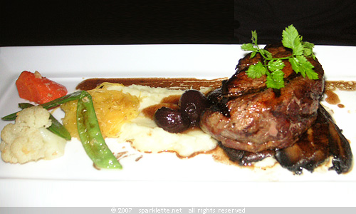 Pan Roasted Choice Tenderloin with Portabella Mushroom & Pearl Onion Sauce