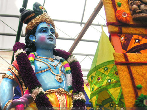 Statue of Vishnu, a Hindu god