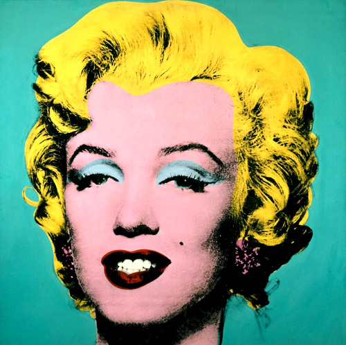 Marilyn Monroe silkscreen painting, by Andy Warhol