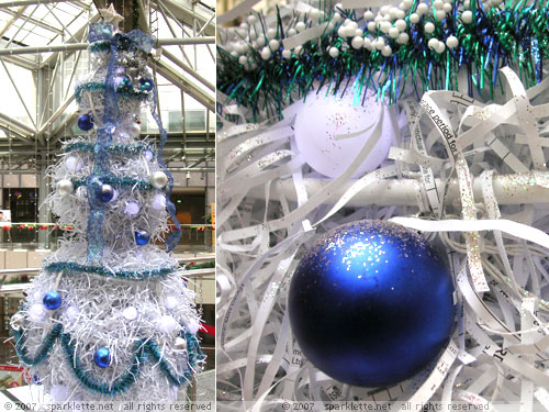 Christmas tree at Suntec City Mall
