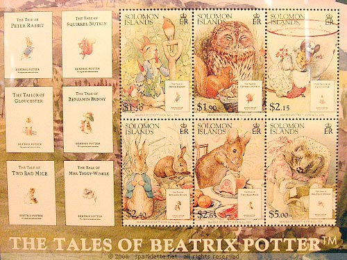 Stamps featuring The Tales of Beatrix Potter