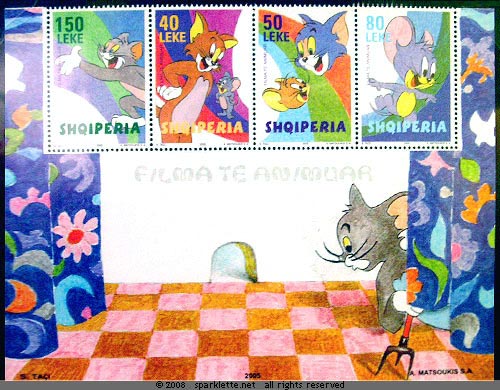 Stamps featuring Tom & Jerry