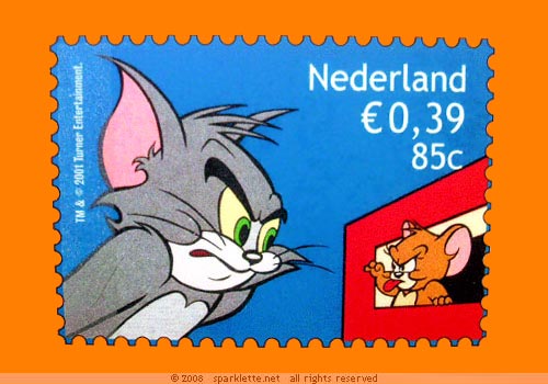 Stamp featuring Tom & Jerry