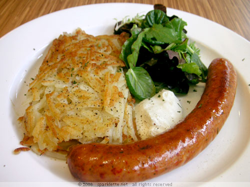 Rösti with Spicy Italian Sausage