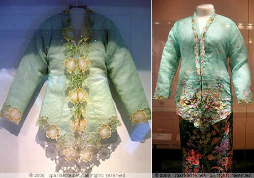 Sarong kebaya worn by Nonyas, the Chinese Peranakan women