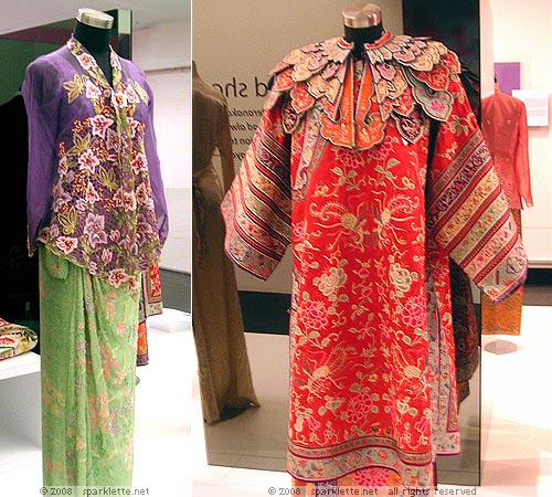 Sarong kebaya & bridal wedding garment worn by Nonyas, the Chinese Peranakan women